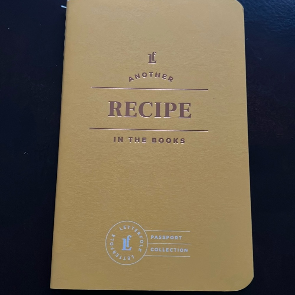 Another RECIPE in the Books. Passport Collection book/journal.